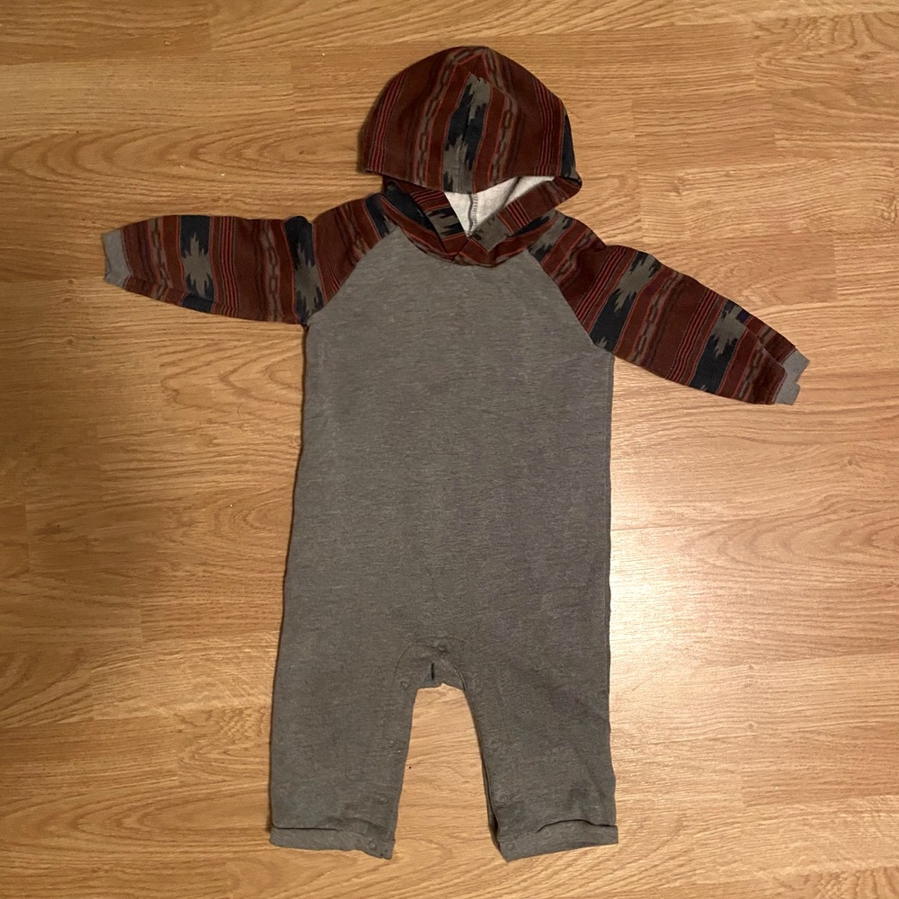 Fall Hooded Romper 🍂